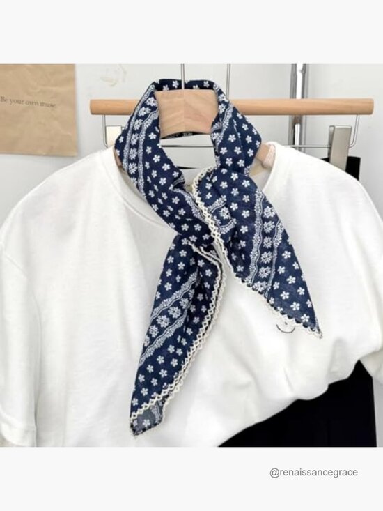 2 Pack Large Cotton Bandana Headbands 28x28 Inch Multi-Use Head Wrap main image 4